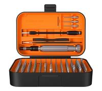MagiDeal Manual Repair Precision Screwdriver Kit Electronics Repair Set with Accurate Bits Handle and Deep Reach Extension in Compact Storage Case Suitable for, Orange