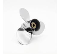 MagiDeal Marine Engine Propeller Stainless Steel Outboard Propeller Boat Propeller Motor Propeller With Three Blade Design And Splined Hub Suitable for small boats coastal cruising, 8 Inch