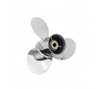 MagiDeal Marine Engine Propeller Stainless Steel Outboard Propeller Boat Propeller Motor Propeller With Three Blade Design And Splined Hub Suitable for small boats coastal cruising, 9 Inch