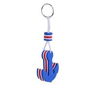 MagiDeal Marine Outboard Floating Keyring Sailing Kayak Fishing- Sailing Ship, Buoy, Dolphin, Surfboard and Anchor Shaped - Blue, Anchor Shaped