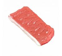MagiDeal Meat Slice Prop Artificial Meat Model Fake Meat Display Food PVC Construction Realistic Raw Meat Simulation for meat counters restaurant decor product , 10cm X 5.5cm X 0.5cm