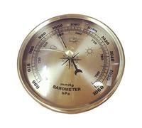 MagiDeal Mechanical 90mm Analog Pressure Gauge Gold Weather Station for Home Office Boat