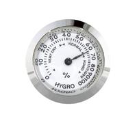 MagiDeal Mechanical Hygrometer with Large Numbers Easy to Read Humidity Gauge Round Dial Hygrometer for Indoor Patio Basement Workshop, Silver 27mm