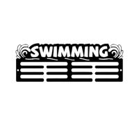 MagiDeal Medals Display Hanger Wall Mounted Sturdy Iron Award Ribbon Organizer Medals Wall Organizer Medal Rack Frame for Sports Award, 30x10.83cm