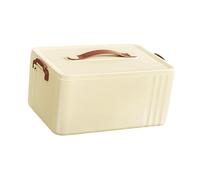 MagiDeal Medical Storage Box Medical Supply Organizer Lidded Elegant Portable First Aid Case for Car Drom Household Office, 1 Layer