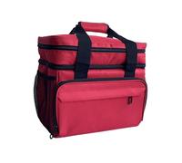 MagiDeal Medicine Organizer Empty First Aid Bag Smooth Zipper Portable Medical Storage Bag Family First Aid Box for Car Outdoor Travel, Red