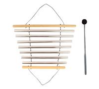 MagiDeal Meditation Flow Chime with Mallet, Bath Instrument, Tubular Flow Chime, Meditation Bowl Sound, 7 Tones