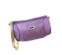 MagiDeal Mesh Cosmetic Bag Organizer Multipurpose Breathable Nylon Mesh Toiletry Bag Travel Makeup Pouch for Gym Woman Vacation Travel, Purple