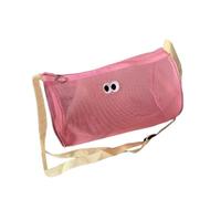 MagiDeal Mesh Cosmetic Bag Organizer Multipurpose Breathable Nylon Mesh Toiletry Bag Travel Makeup Pouch for Gym Woman Vacation Travel, Pink