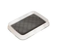 MagiDeal Mesh Grids Dog Toilet Training Toilet Mesh Potty Tray Keep Paws and Floors Clean Puppy Training Tray Dog Training Toilet, Grey