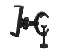 MagiDeal Mic Stand Phone Holder Phone Holder for Microphone Stand Adjustable Portable Easy Setup Support Clip 360° Rotation for Riding