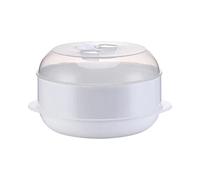 MagiDeal Microwave Food Steamer, Microwave Steamer, Heating Steamer, Cooking Round with Lid Food Grade Microwave Round Steamer, for Vegetables, single layer