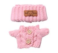 MagiDeal Mini 17cm 6inch Doll Sweater and Knitting Hat Lovely Trendy Tops Girl Doll Outfits for 15cm and 17cm Dolls Child Toy, Pink