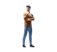 MagiDeal Mini Figure Model 1:64 Artwork Table Centerpiece Simulation People Figure Artificial Sculpture for Farmhouse Shelf Study Room, Thinking Man
