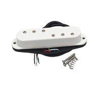 MagiDeal Mini Humbucker Guitar Pickup Spare Part High Performance Professional Easy to Install 3+3 Adjustable Pole Piece Guitar Parts, White