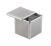 MagiDeal Mini Pullman Loaf Pan Square Mille Feuille Pan with Lid Oven Tray Cake Pan Cookie Pan Aluminum Alloy Puff Pastry Baking Tray, 6x6x6cm