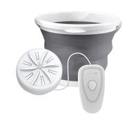 MagiDeal Mini Washing Machine with Water Bucket for Underwear Socks Portable Turbo Washer for Touring Traveling College Rooms Camping