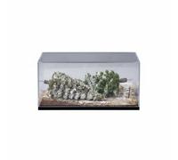 MagiDeal Miniature Snow Landscape Diorama Scene Model Display Set With Frosted Conifers And Ground Base In PVC Acrylic Resin Suitable for collectors display cases photography backdrops craft projects