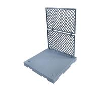 MagiDeal Model Fence Net Parts Art Crafts Gift Photo Props Decoration Easy Installation Scene Base Accessories Collection, Silver Gray