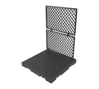 MagiDeal Model Fence Net Parts Art Crafts Gift Photo Props Decoration Easy Installation Scene Base Accessories Collection, Dark Gray