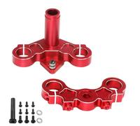 MagiDeal Motorcycle Plate Triple Tree Clamp Front Fork Yoke Aluminum Alloy Compact Build Stable Fit Enhanced Damping Suitable for Custom Model Building Performance Configuration, Red
