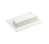 MagiDeal Nail Arm Rest Cushion with Mat,Nail Arm Holder,PU Leather,Soft,Comfortable,Manicure Armrest Cushion for Salons Manicure Home, White