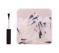 MagiDeal Nail Polish Replacement Brush Liquid Applicators Brushes Universal for Salon Mini Easy to Use Manicure Tools Nail Gel Brushes, 60Pcs Black