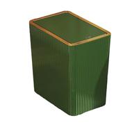 MagiDeal Narrow Garbage Can Kitchen Wastebasket with Press Type Lid Trash Can with Lids for Toilet Study Entryway Garage Laundry Room, 12L Green