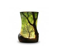 MagiDeal Nature Lamp Table Lamp Light Desk Lamp Night Light with Branch Silhouette and Calm Ambient Glow Suitable for Bedroom Living Room Office Nursery Gift Giving Home Decoration, 9.5CM