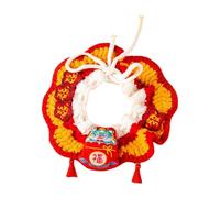 MagiDeal New Year Cat Collar Kitten Necklace Scarf Photo Props Decorative Knitted New Year Cat Collar for Kitty Small Dog Puppy Kitten, M