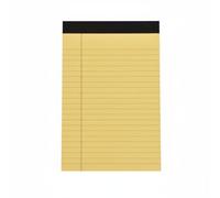 MagiDeal Notepad Writing Pad Memo Tear- Lined Journal Thick Cardboard Portable Suitable for Classroom Meeting Planning, Yellow, A5