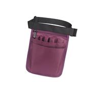 MagiDeal Nurse Waist Bag Pouch Nurse Organizer Belt Multi Compartment Nylon Cloth Nurse Fanny Pack Medical Storage Bag for Scissor Pen, Purple