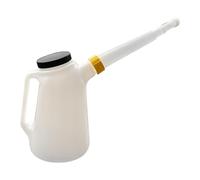 MagiDeal Oil Jug with Long Spout with Lid Practical with Handle Measuring Container Engine Oil Dispenser for Garage Car Traveling, 4L