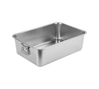MagiDeal Open Litter Box Large Litter Box for All Kinds of Cat Litter for Indoor Cats Portable Non Stick Kitty Litter Pan Cat Bedpan, S