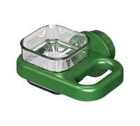 MagiDeal Parakeet Food Dish Bird Waterer,Stable,Square Transparent Food Cup Feeder Bowl Bird Feeding Dish Cup for Parrot,Inside House, Green