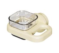 MagiDeal Parakeet Food Dish Bird Waterer,Stable,Square Transparent Food Cup Feeder Bowl Bird Feeding Dish Cup for Parrot,Inside House, White