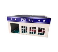 MagiDeal Parking Lot Layout in 1:64 Scale, Realistic, Multifunctional Collector's Display Case for 1/64 Die-cast Cars, Garage Scene Model, Police Garage