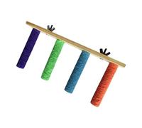 MagiDeal Parrots Cage Perch Toy Bird Window/Bath/Car/Travel Perch Toy Bird Chewing Toy Ladder for Bluebirds Parakeet Lovebird Budgie, 4 tier