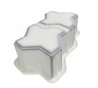 MagiDeal Paving Brick Stepping Walkway Former Concrete Pathway Form Polypropylene Reusable Suitable for Outdoor Yard Landscaping Project, Three Wave Pattern with Handle, 22x11x8cm
