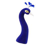 MagiDeal Peacock Mannequin Head Flower Arrangement Decor Peacock Model Decorative Home Decor Flower Basket Ornament for Bridal Shower, Blue