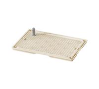 MagiDeal Pee Dog Toilet Training Potty Tray Anti Splashing Dogs Potty Train Pads Pet Supplies Small Animals Outdoor Other Pets, Khaki
