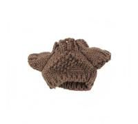 MagiDeal Pendant Miniature Sweater Knitted Toy Accessory Soft Yarn Cozy Clothing for Small Dolls Suitable for Collectors Gift Giving Home Decoration Crafting, Brown