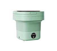 MagiDeal Portable Foldable Washing Machine, Small Bucket Washer, 6.5L High Powerful Easy to Carry Compact Small Washer for RV Apartment Camping Dorm Sock, Green