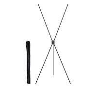 MagiDeal Poster Stand, 80cmx180cm, Black, Plastic, Ideal for Presentations, Signs, Banners, Trade Shows, Easy Setup, Comes with Cloth Bag