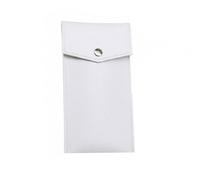 MagiDeal Pu Pencil Case Leather Pen Pouch Organizer Holder with Compact Design and Smooth Texture Suitable for Students Office Desk Backpack Travel, White