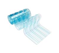 MagiDeal PVC Door Curtain Curtain Strips Waterproof Transparent for Windproof Winter Pet Supplies Length 5ft Dog Door Flaps, L, blue