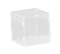 MagiDeal Reptile Feeding Box Reptile Terrarium Acrylic Professional Spacious Container Turtles Box for Young Bearded Dragon Lizards, 15x15x15cm