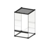 MagiDeal Reptile Habitat Enclosure Glass Terrarium Tank Enclosure With Easy Access Double Doors And Clear Viewing From All Sides Structure With Reinforced Base, 30 30 48cm