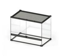 MagiDeal Reptile Habitat Enclosure Glass Terrarium Tank Enclosure With Easy Access Double Doors And Clear Viewing From All Sides Structure With Reinforced Base, 50 30 35cm