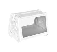 MagiDeal Reptile Terrarium, Habitat Cage,Portable Feeding Box, Full 360 Degree View for Jumping Spiders Iguana, white 35x25.5x22cm